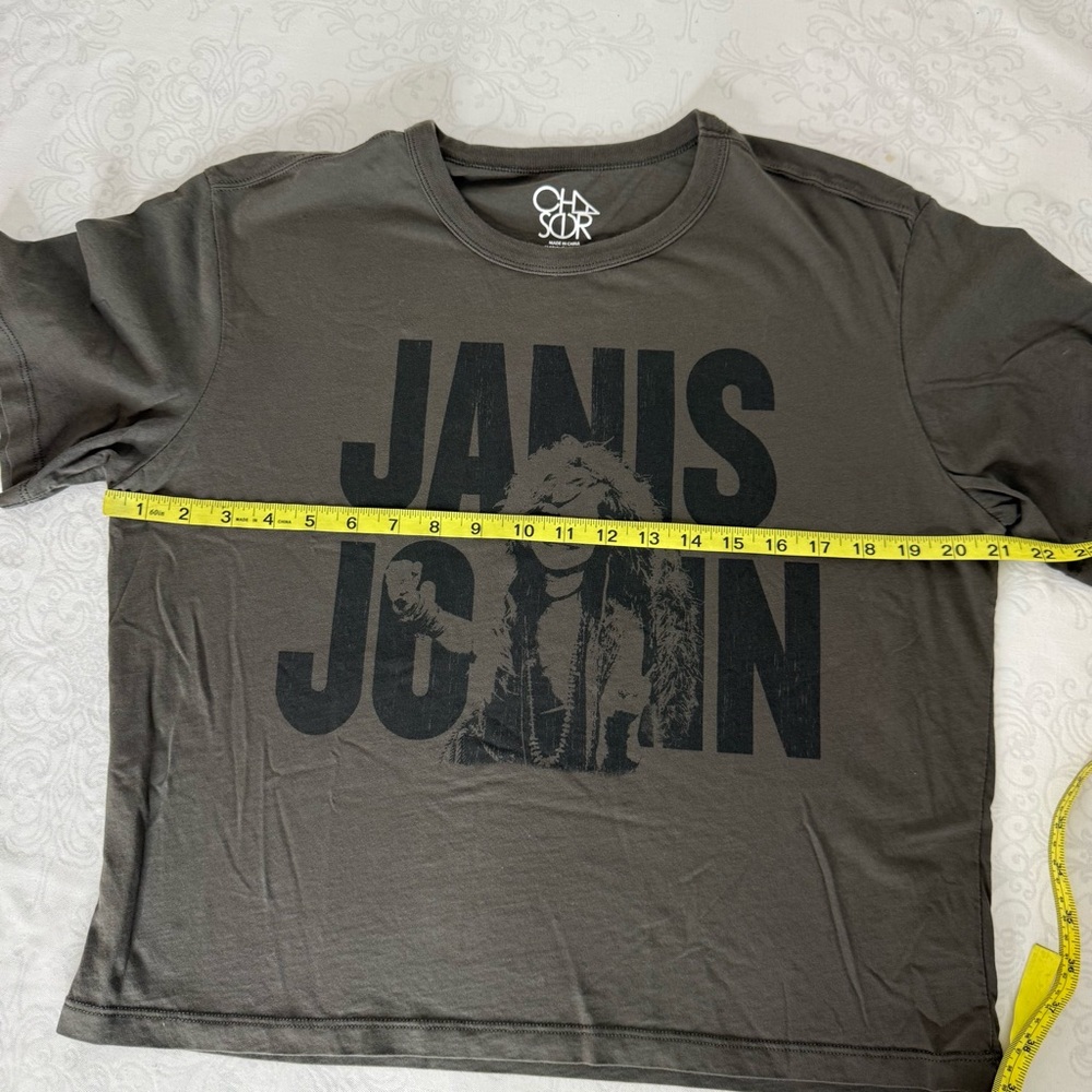 CHASER JANIS JOPLIN BOXY BAND TEE SIZE LARGE - Picture 7 of 9